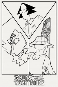 3 Guys Who Hang Out In The Woods of Night Woods Cover Image